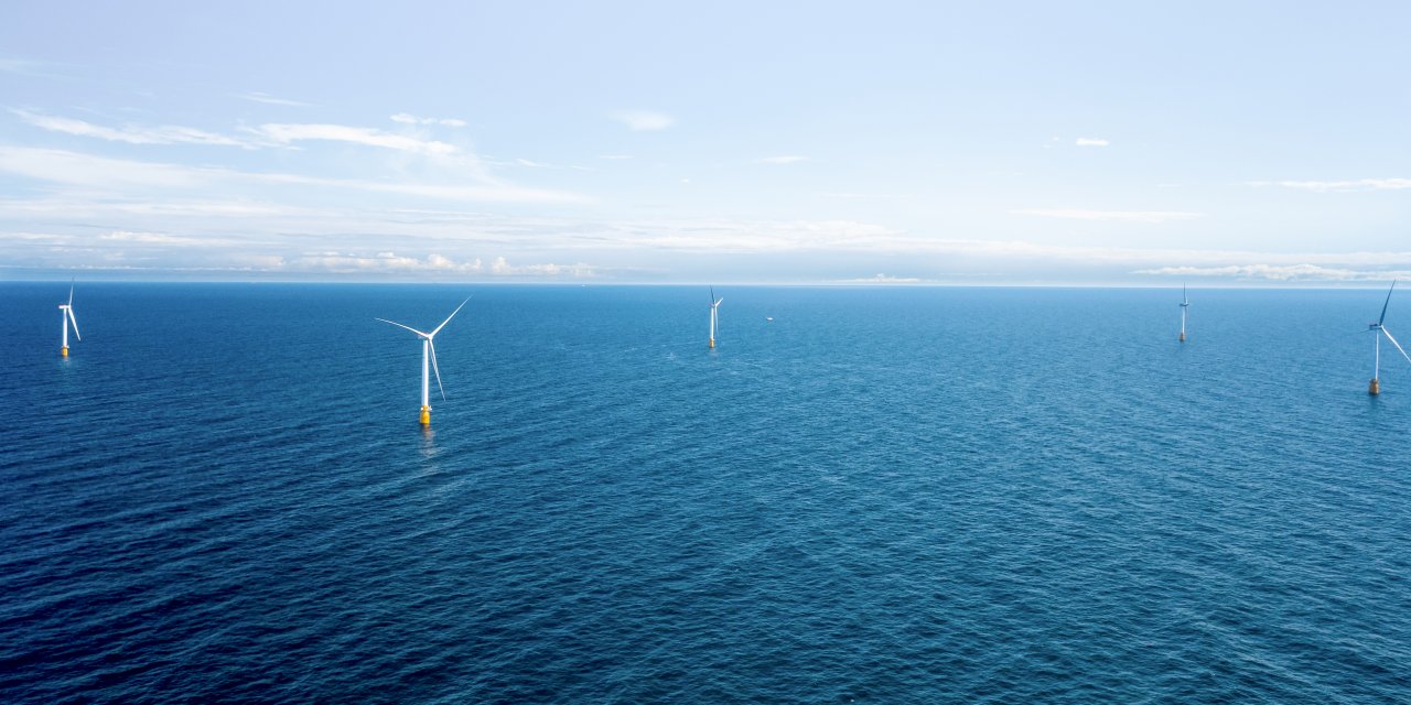 Hywind Scotland, world's first floating wind farm_Photo Øyvind Gravås -Woldcam - Equinor