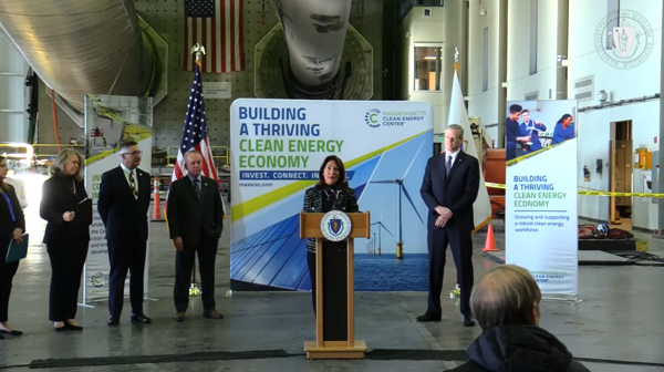 Lt. Governor Polito, Massachusetts government announcing USD 180 million for offshore wind projects; Video screenshot