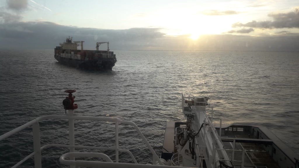 containership towed to Dunkirk after losing engine power - Offshore Energy