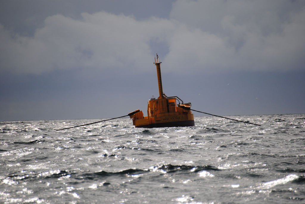 Waves4Power's WaveEL wave energy device (Photograph courtesy of Waves4Power AB, Sweden)