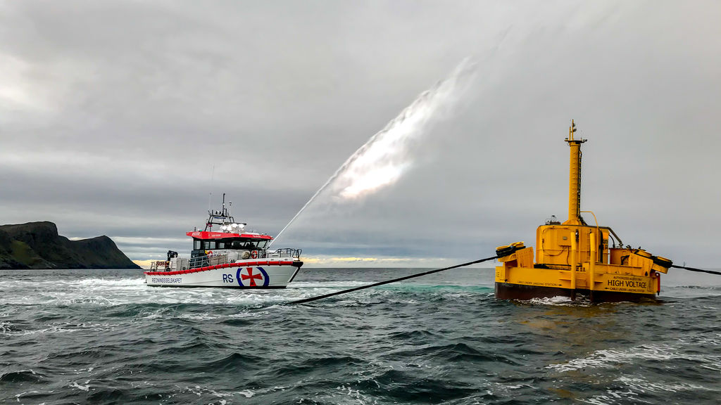 Illustration/WaveEL wave energy system (Photograph courtesy of Waves4Power AB, Sweden)