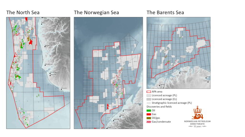 APA 2022 map; Source: The Norwegian Ministry of Petroleum and Energy