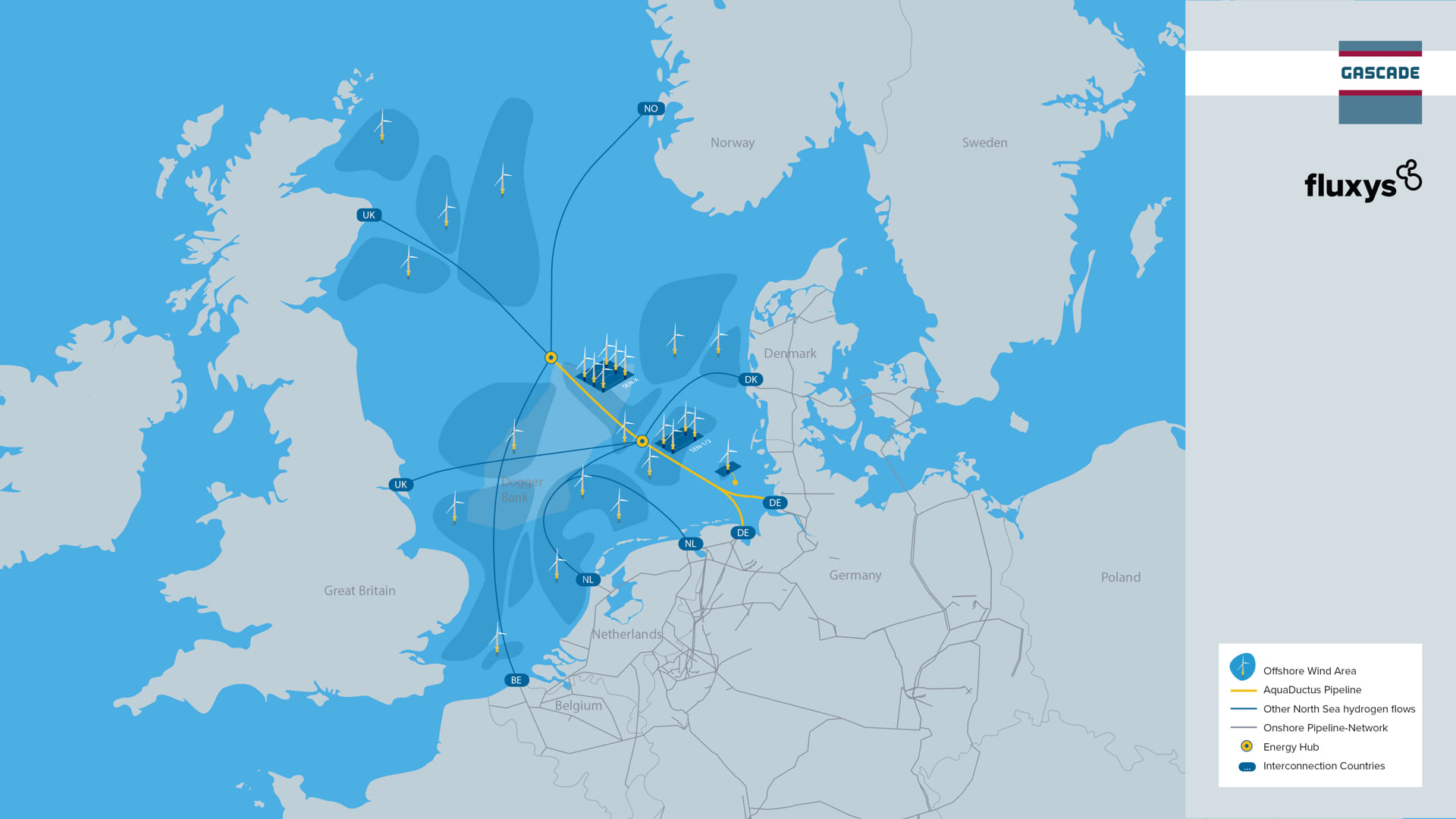 An image showing the AquaDuctus pipeline and its potential interconnections on a map