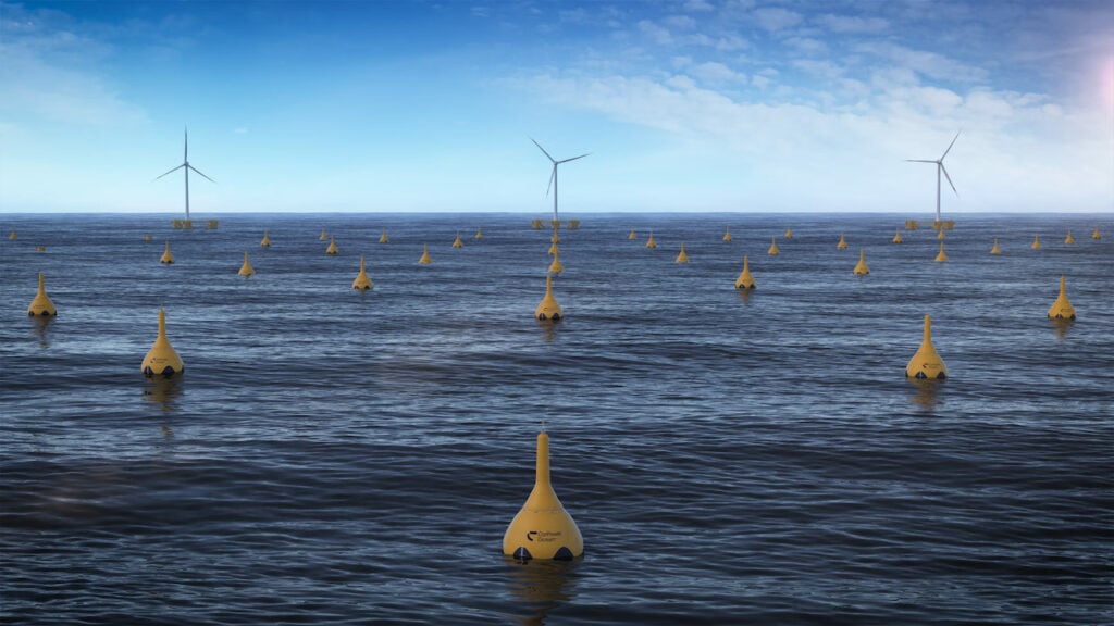 CorPower Ocean's wave energy farm (Courtesy of CorPower Ocean)