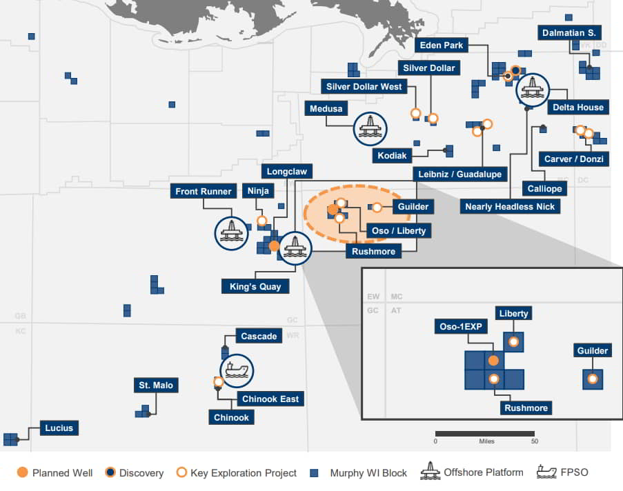 Gulf of Mexico Exploration Area; Source: Murphy Oil