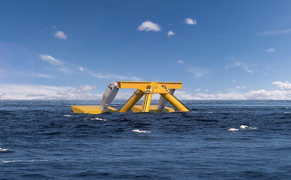 Illustration/MPS’ PelaGen wave energy device (Courtesy of MPS)