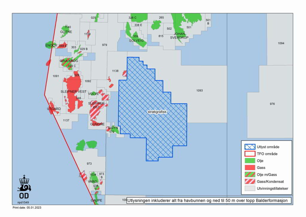 Map of the available acreage in the North Sea. Source: NPD