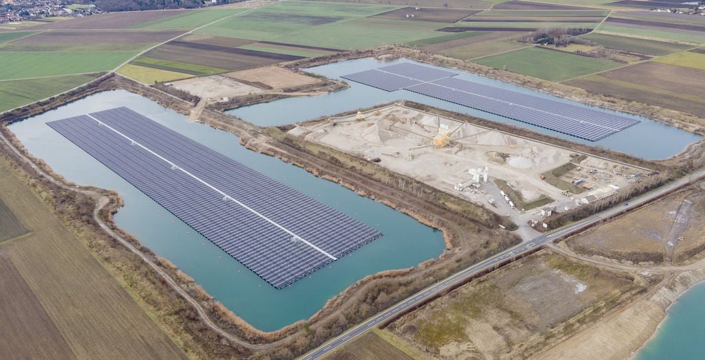 The 24.5MWp floating solar plant in Grafenwörth, Lower Austria (Courtesy of ECOwind)