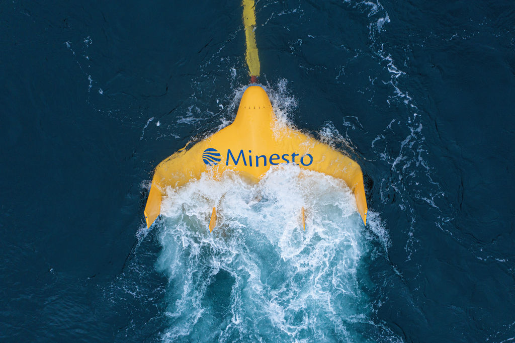 Minesto’s Dragon Class tidal power plant (Courtesy of Minesto)