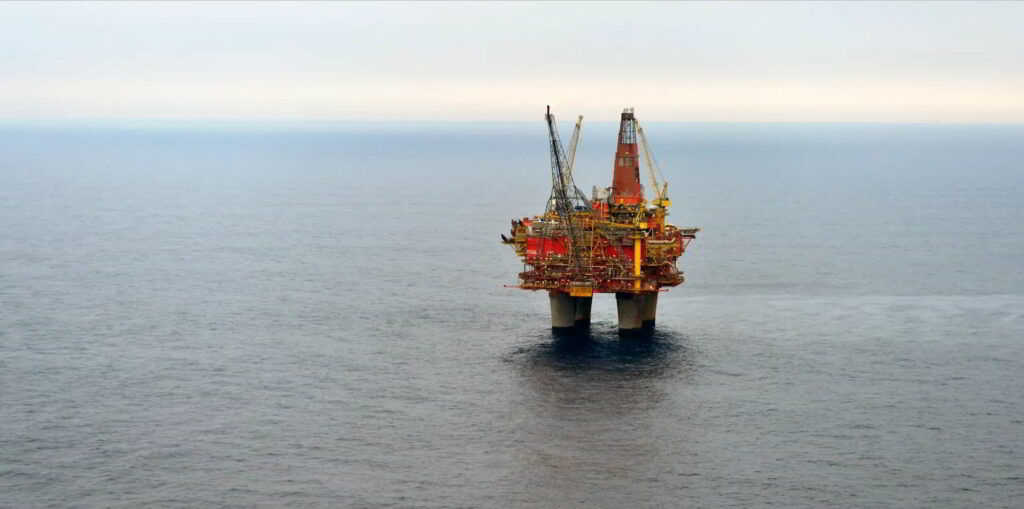 Statfjord B platform; Credit: Harald Pettersen/Equinor