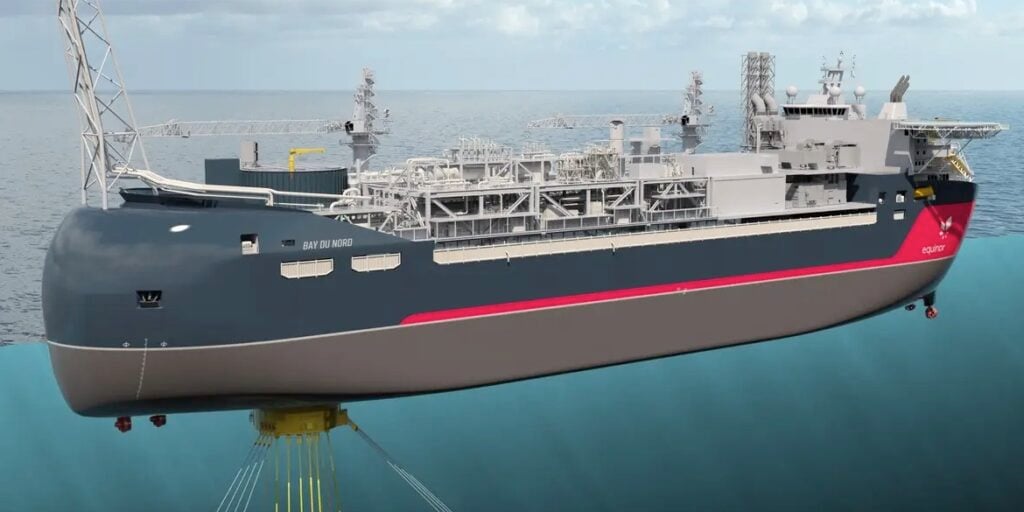 Illustration of Bay du Nord FPSO; Source: Equinor