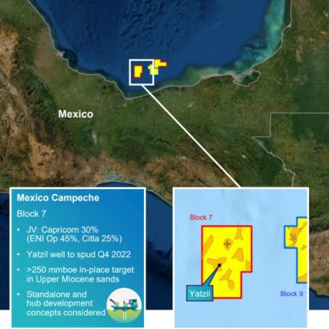 Block 7 offshore Mexico; Source: Capricorn Energy