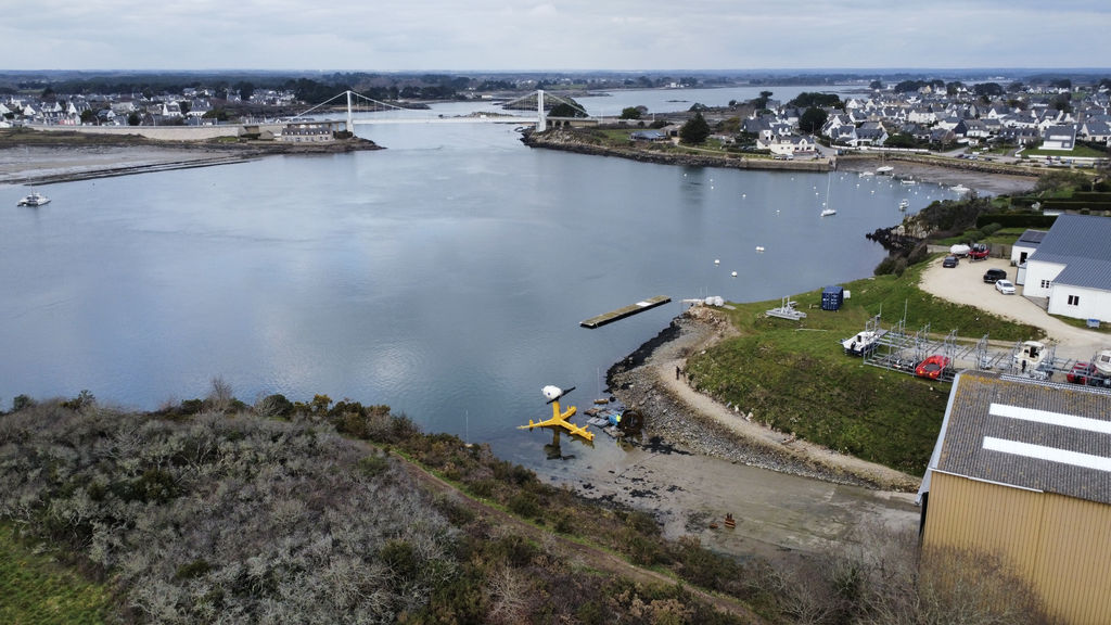 Nova Innovation’s tidal turbine in Étel Estuary (Courtesy of Nova Innovation)