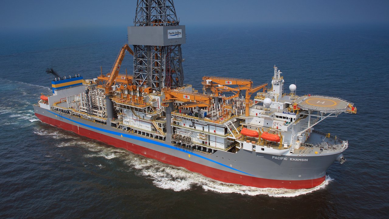 Pacific Khamsin drillship; Source: Equinor