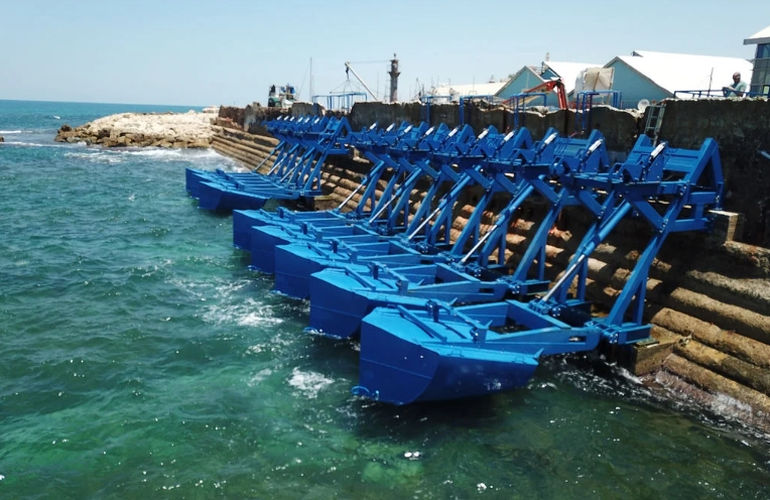 The ‘EWP-EDF One’ project (Courtesy of Eco Wave Power)