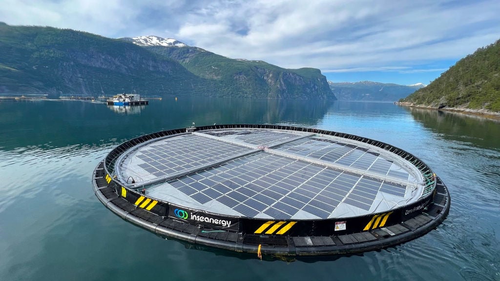 Inseanergy's floating solar unit (Courtesy of Inseanergy)