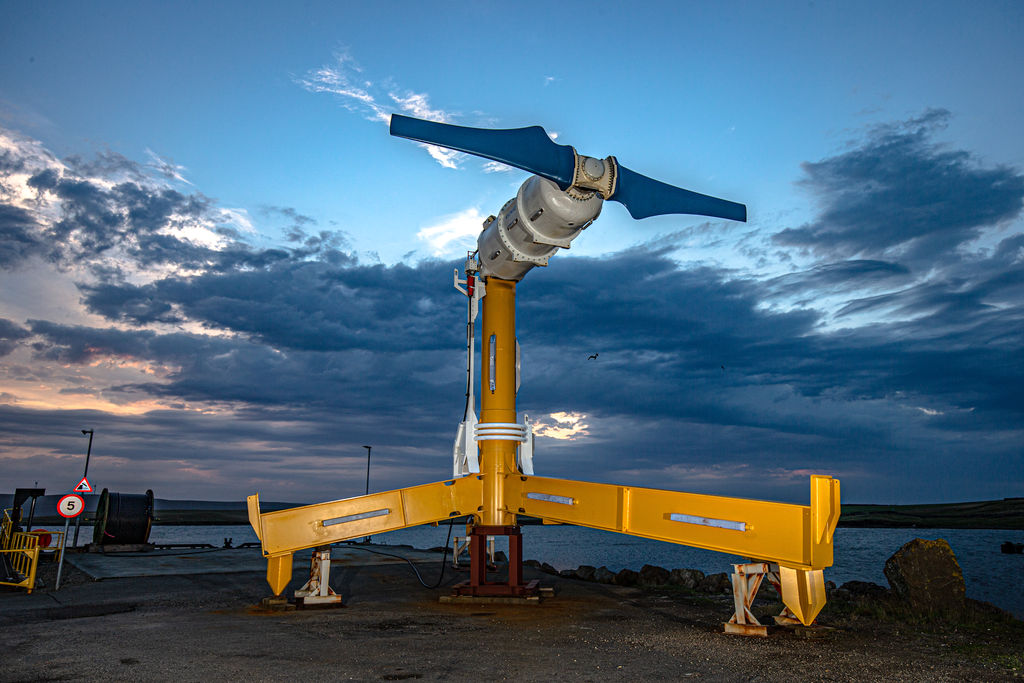 Illustration/Tidal energy turbine by Nova Innovation, which is developing projects both in UK and Canada (Courtesy of Nova Innovation)