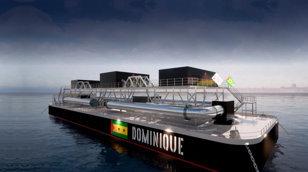 Global OTEC’s 1.5MW floating OTEC platform named Dominique (Courtesy of Global OTEC)