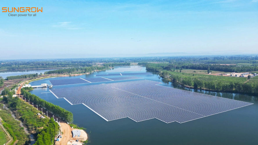 The NPS Green Lake floating solar plant (Courtesy of Sungrow)