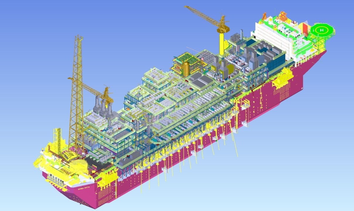 3D model of FPSO for Uaru project; Source: MODEC