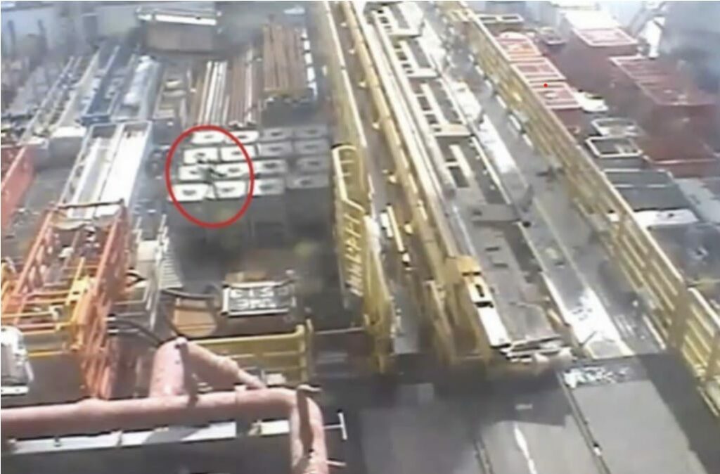 Worker lifted with load after becoming entangled; Source: BSEE
