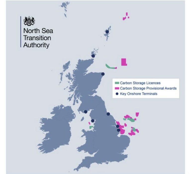 20 carbon storage licenses offshore UK offered to 12 companies