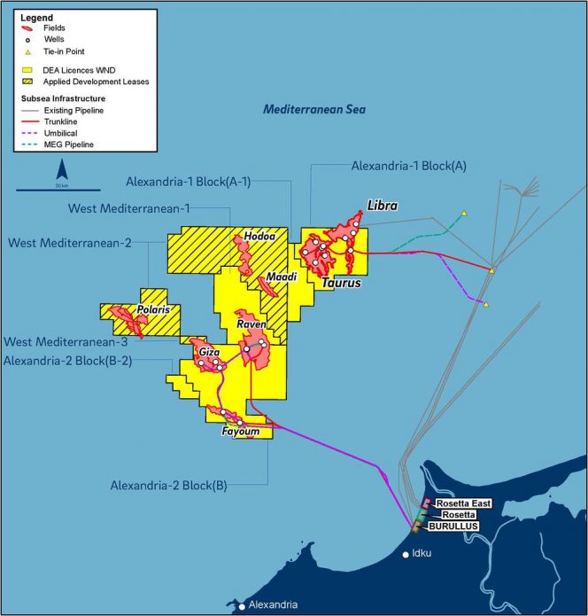 West Nile Delta project map; Source: BP