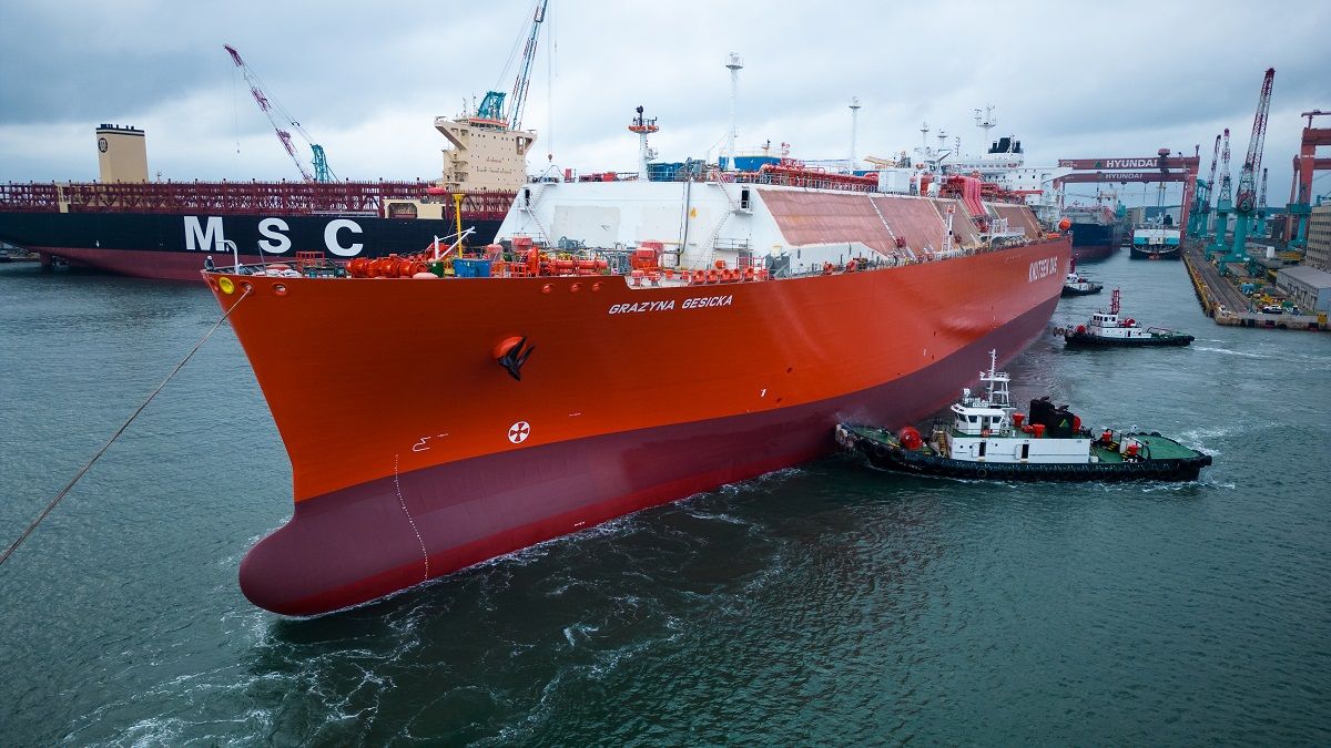 Grażyna Gęsicka z ORLEN dostarcza swój pierwszy ładunek LNG do Polski