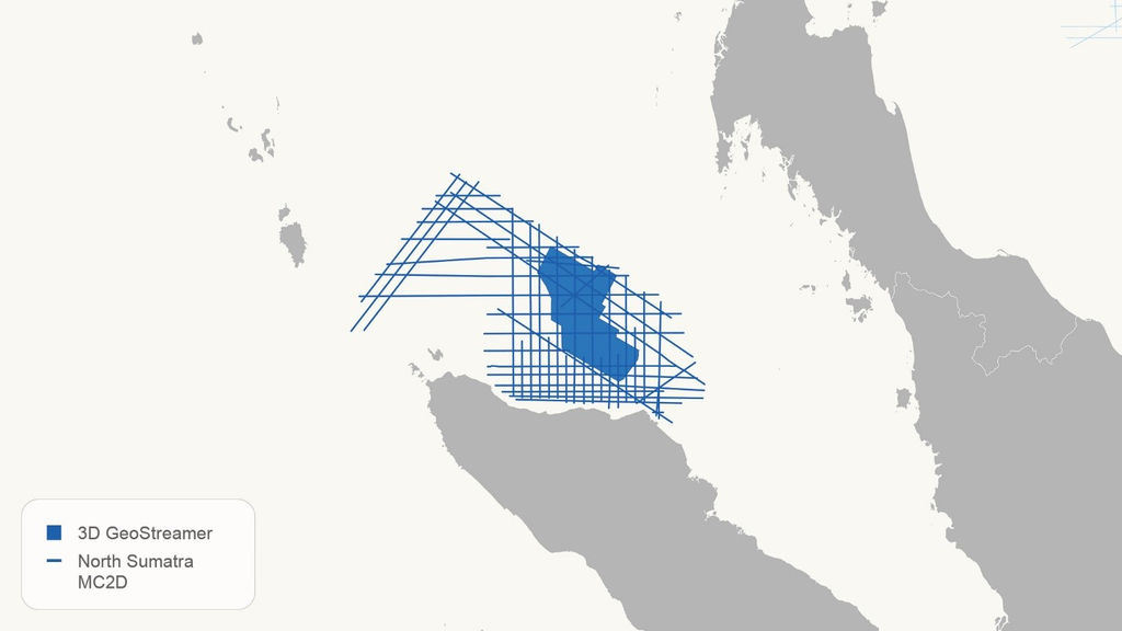 The area covering the North Sumatra MC2D data rejuvenation project (Courtesy of PGS)