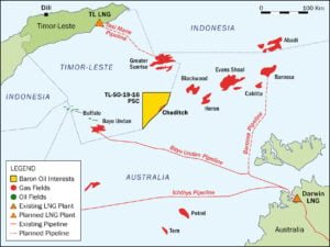 Timor-Leste regional map; Source: Baron Oil