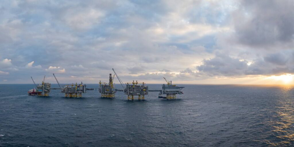 Johan Sverdup field in the North Sea; Credit: Lizette Bertelsen & Jonny Engelsvoll/Equinor