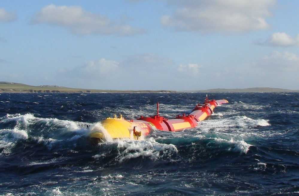 The Pelamis P2 wave energy device (Courtesy of Pelamis Wave Power/Archive)