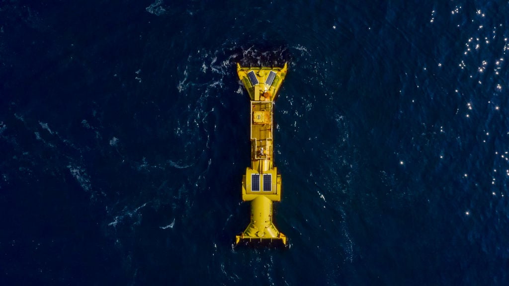 The Blue X wave energy device (Courtesy of Mocean Energy)