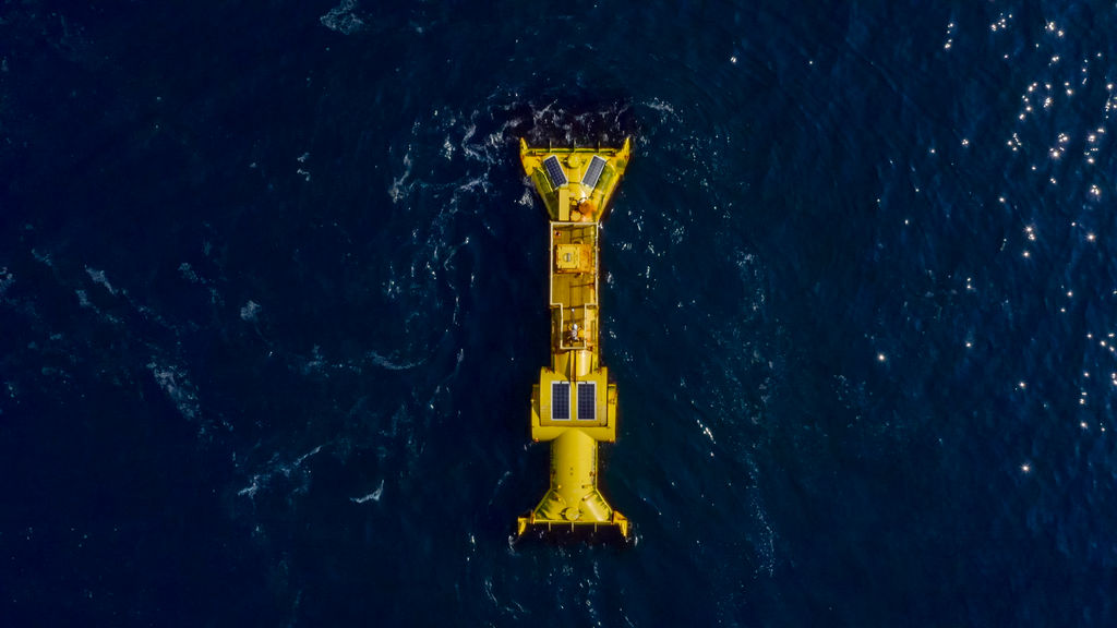 The Blue X wave energy device (Courtesy of Mocean Energy)