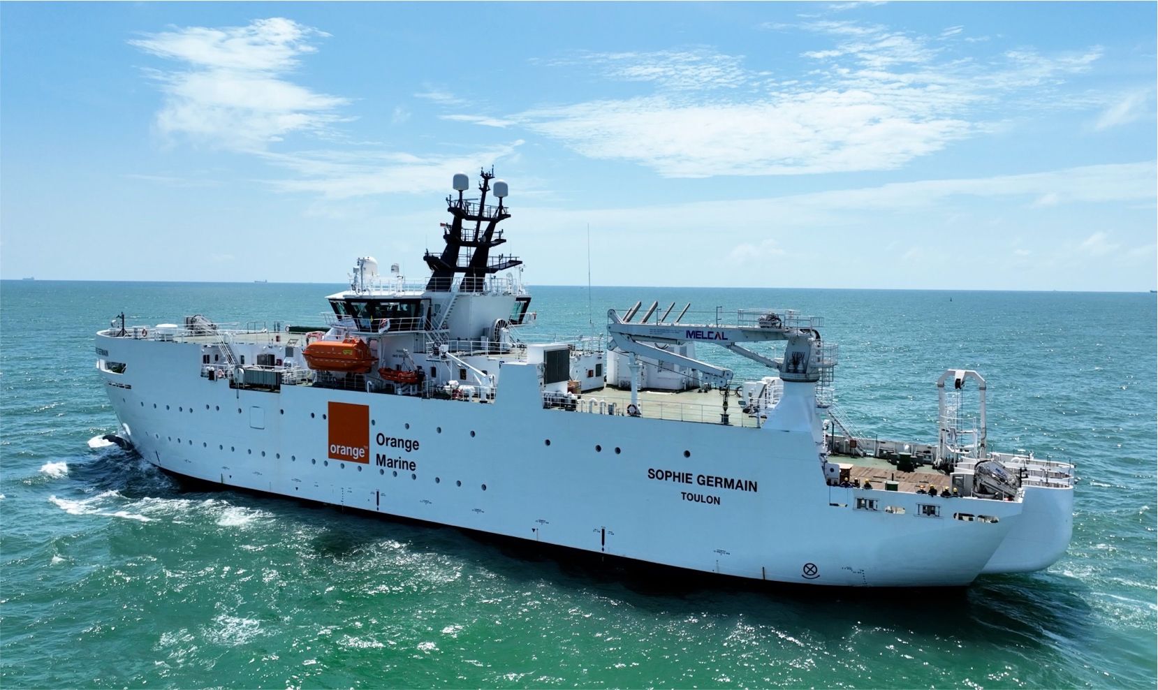 French telecom giant takes delivery of offshore wind cable laying vessel