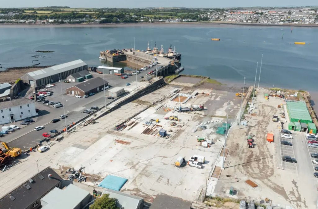An extended slipway has been constructed at Pembroke Port ideal for accommodating launches of vessels and devices (Courtesy of Port of Milford Haven)
