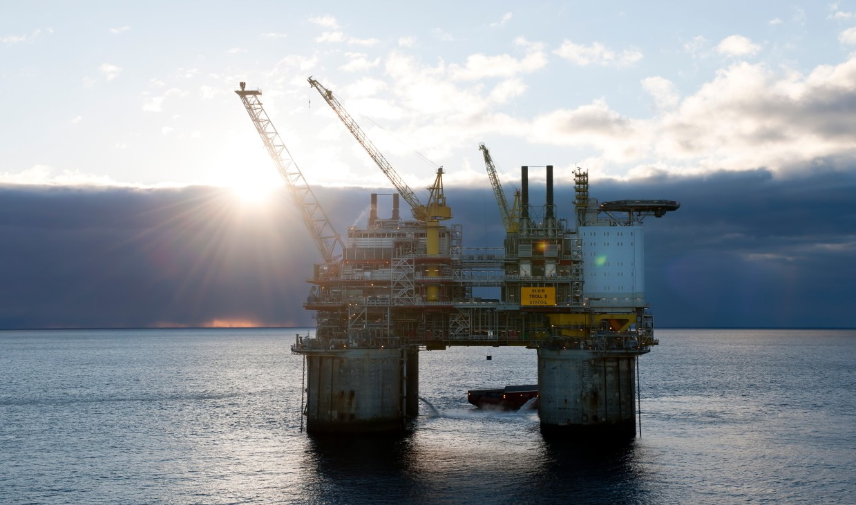 Troll B platform; Credit: Øyvind Hagen/Equinor