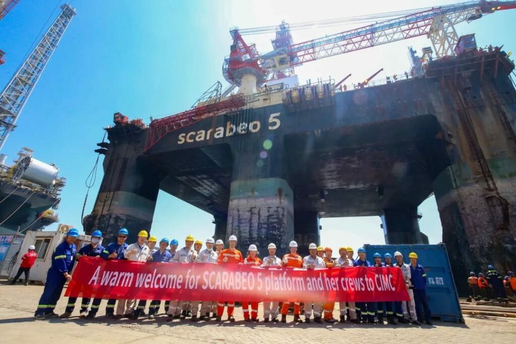 Scarabeo 5 rig; Source: CIMC Raffles