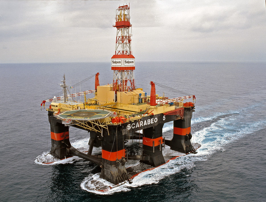 Scarabeo 5 semi-submersible drilling rig; Source: Saipem