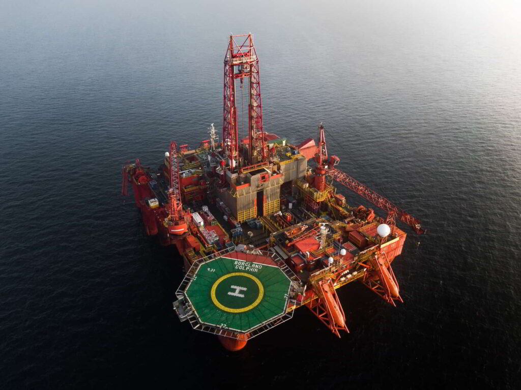 Borgland Dolphin drilling rig; Source: Dolphin Drilling