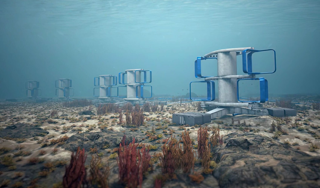 HydroQuest’s concept for its next-gen 2.5MW tidal turbines (Courtesy of HydroQuest)