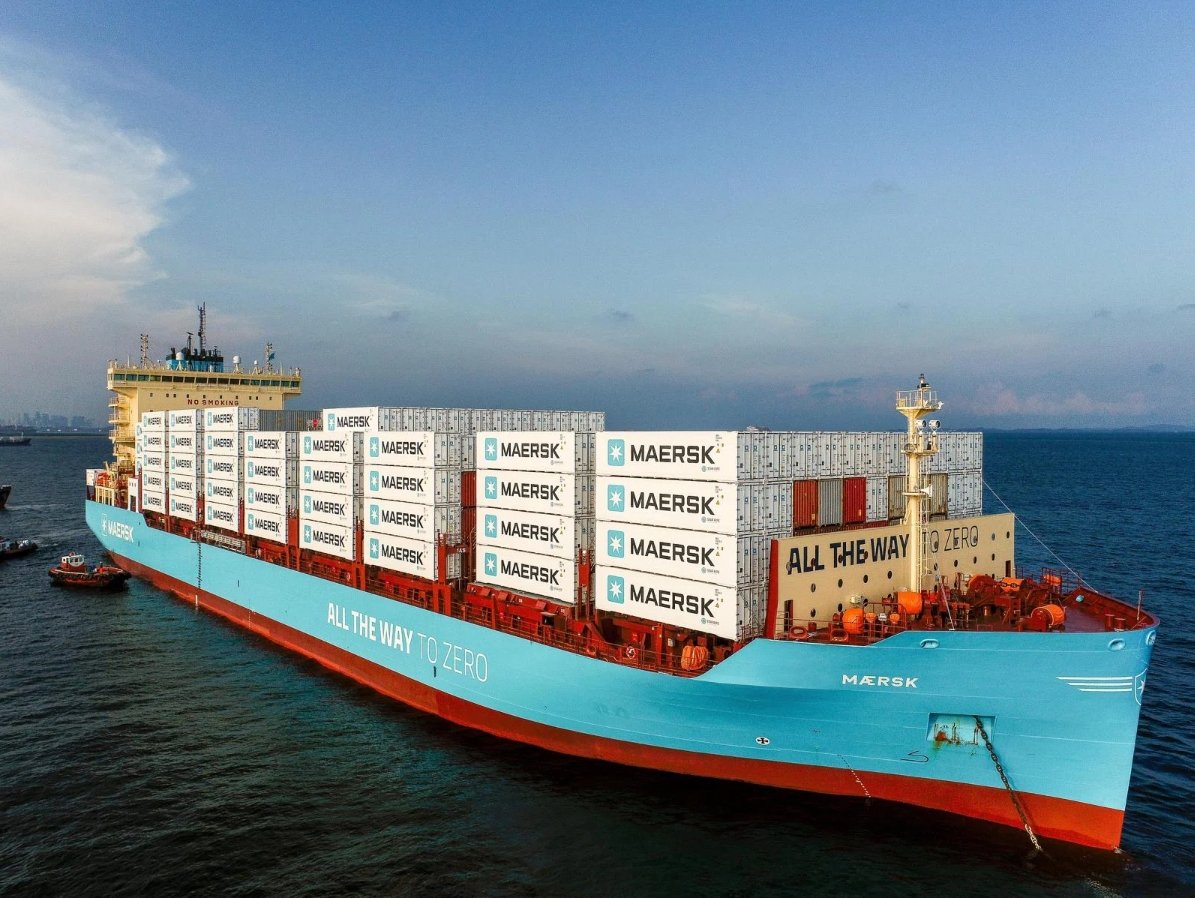 World's first methanol-powered boxship (Courtesy of A.P. Moller-Maersk)