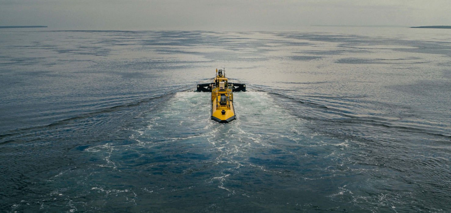 Orbital Marine Power’s O2 floating tidal turbine (Courtesy of Orbital Marine Power)