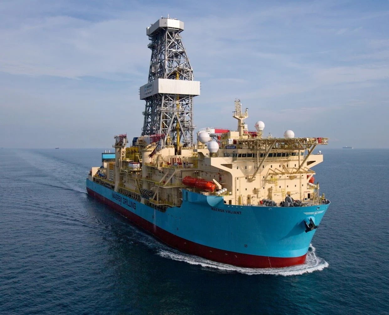 The appraisal drilling was done with the Maersk Valiant (now called Noble Valiant) drillship; Source: Noble Corporation