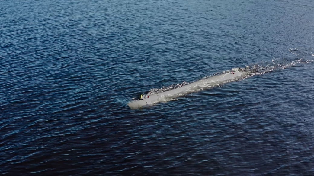 11-meter-long Kongsberg AUV hits the water