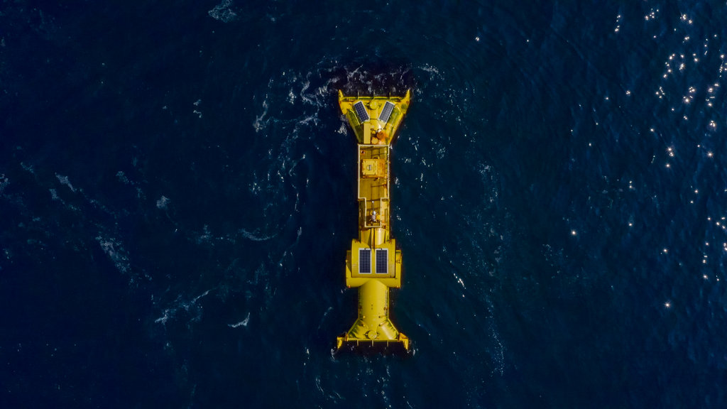 Second generation wave energy technology developed by Mocean Energy (Courtesy of Mocean Energy)