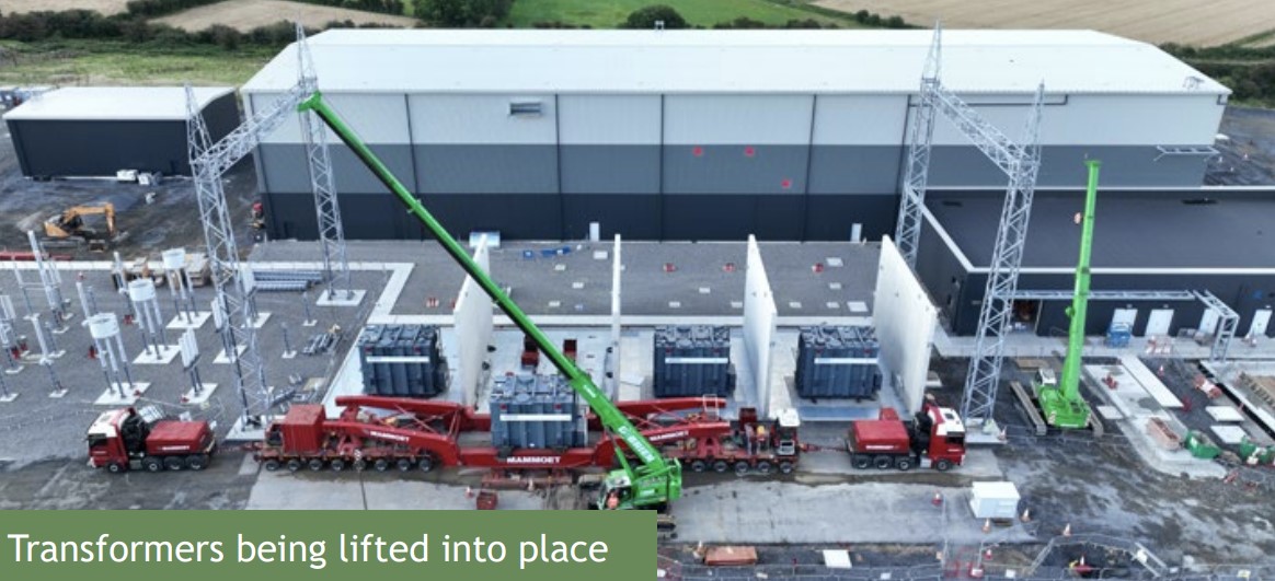 Siemens Energy delivers four 160-ton grid transformers for Ireland-Wales interconnector