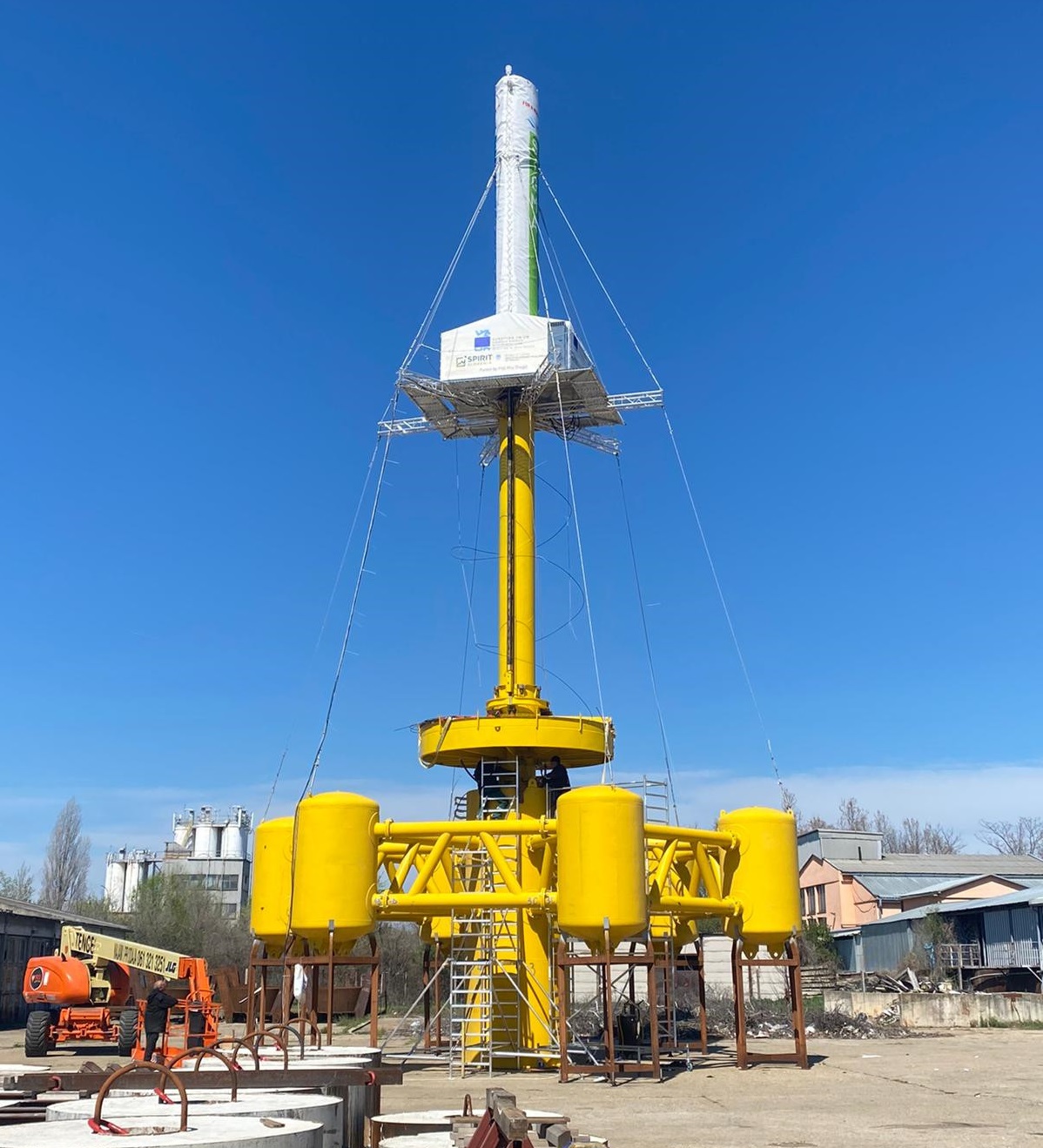 Sigma Energy’s full-scale device at the assembly site (Courtesy of Sigma Energy) 