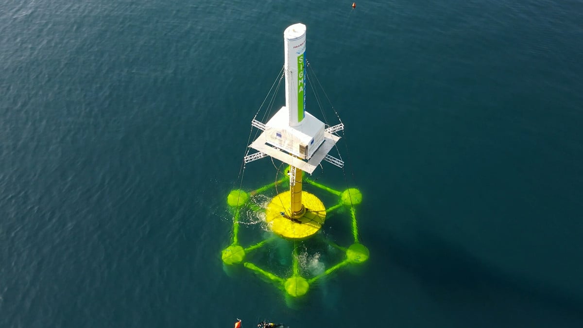Sigma Energy’s 30kW wave energy device deployed in the Adriatic Sea (Courtesy of Sigma Energy)