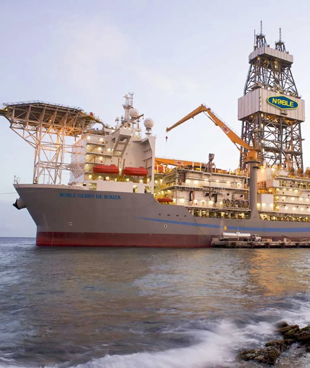 Noble Gerry de Souza drillship; Source: Noble Corporation